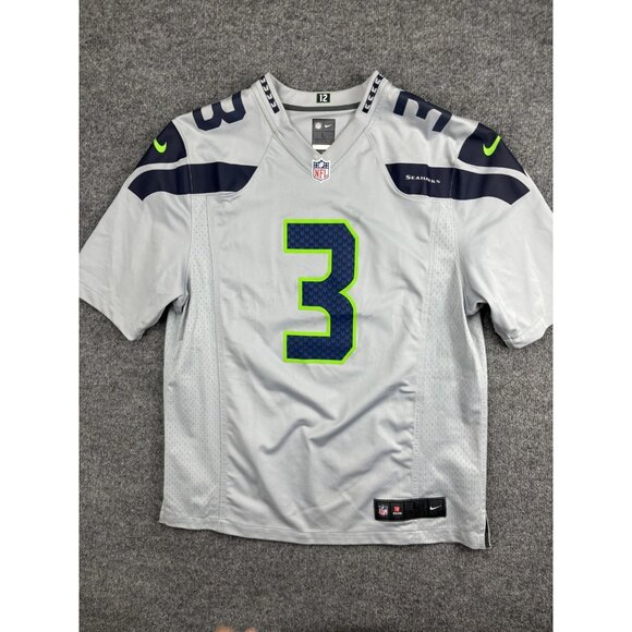 Seattle Seahawks Jersey Mens Large NFL Football Nike On Field Wilson 3 Shirt - Picture 1 of 9